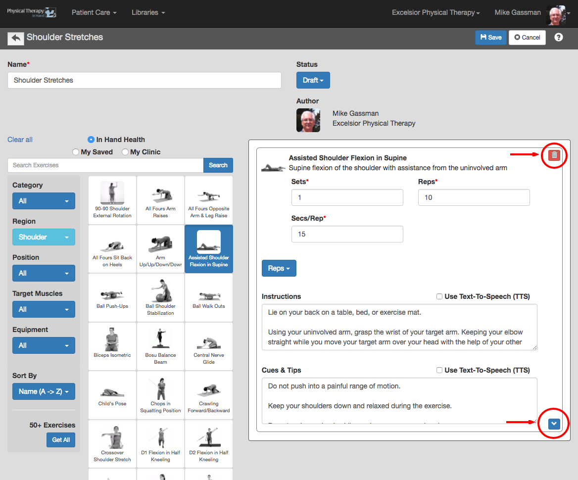Exercise Templates: New In Hand Health Exercise Templates: New In Hand Health